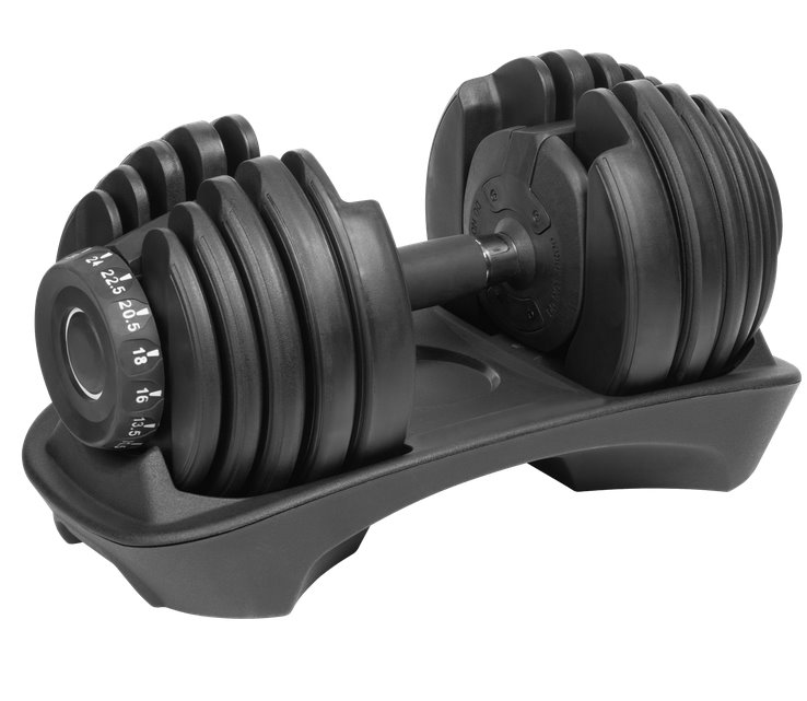 E-shop Automatická nastaviteľná liatinová činka 24 kg REBEL ACTIVE RBA-2303