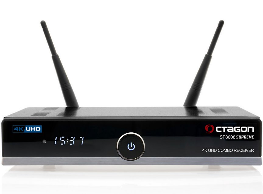 OCTAGON SF8008 SUPREME V3 Combo DVBS2/T2 4K, HbbTV, dual OS Enigma 2