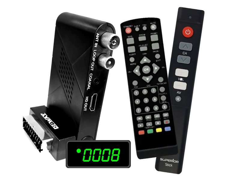 DI-WAY SENIOR 2020 Mini DVB-T2 H.265 + Ovládač SENIOR Stick