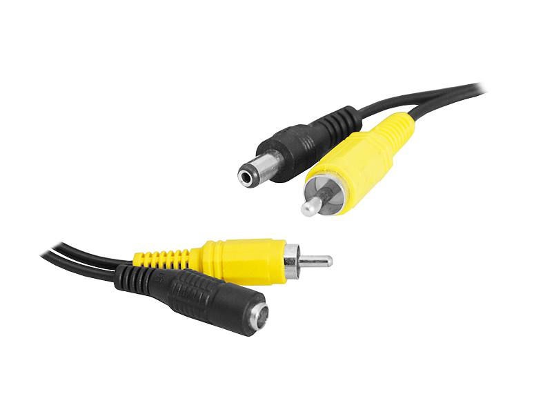 Kábel RCA+DC zásuvka - RCA+DC zástrčka 20m