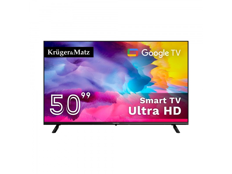Televízor Kruger&Matz 50" (127cm)UHD Google TV H.265 DVB-S2/T2/C