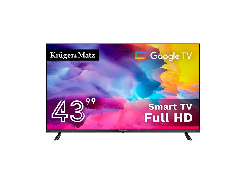 Televízor Kruger&Matz 43" (108cm)FHD Google TV H.265 DVB-S2/T2/C