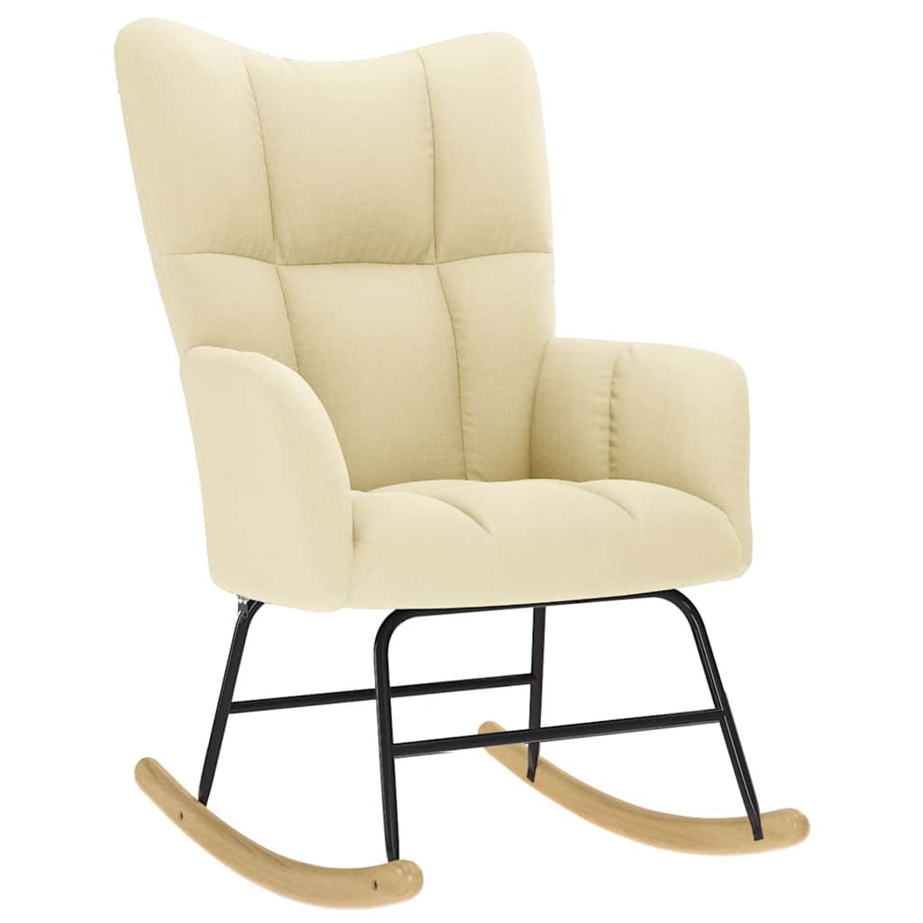 Multidom Hojdacie kreslo krémové látkové