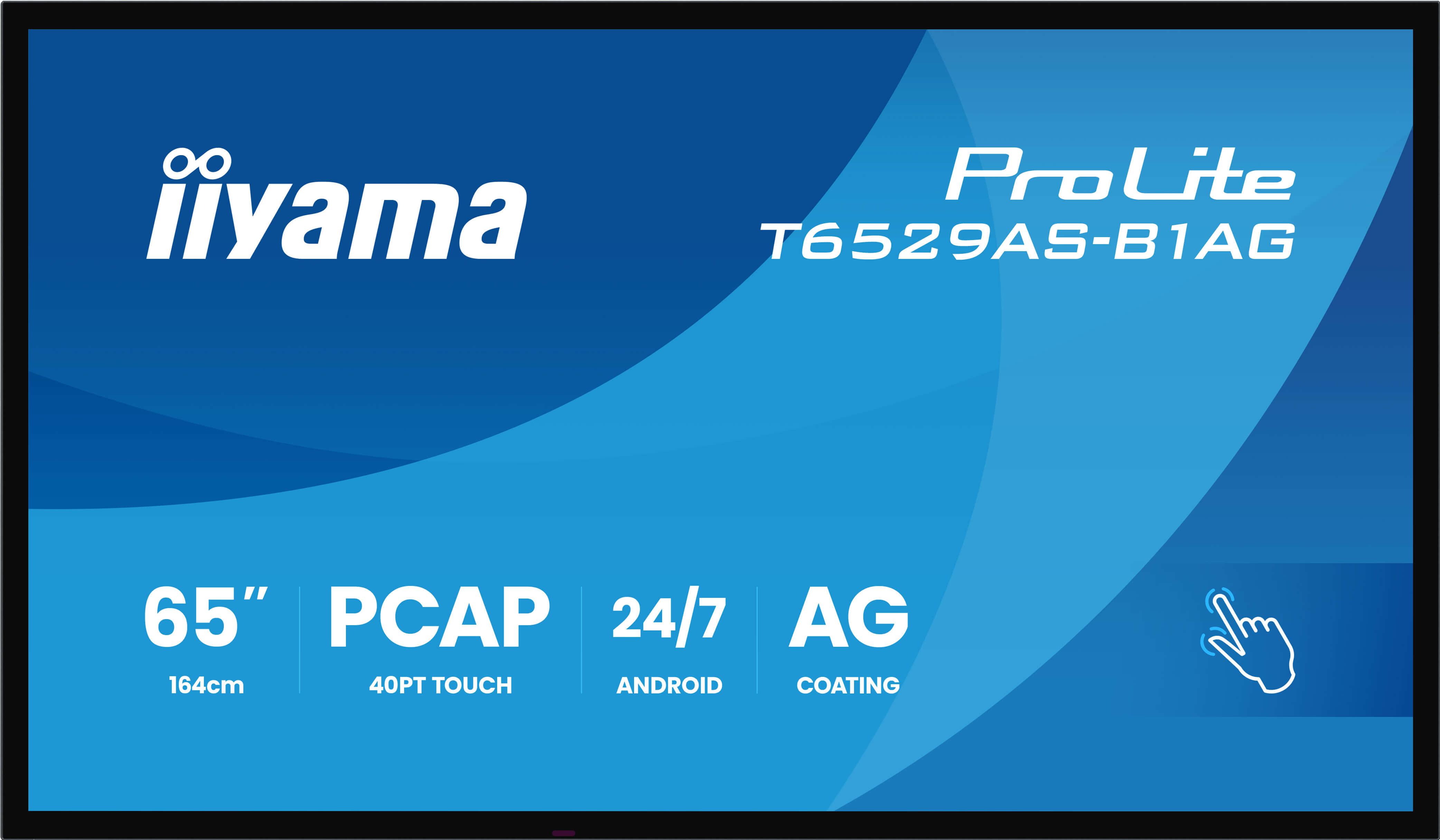65'' iiyama T6529AS-B1AG: IPS, 4K UHD, Android, 24/7