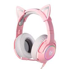 E-shop Herné slúchadlá ONIKUMA K9 Pink RGB