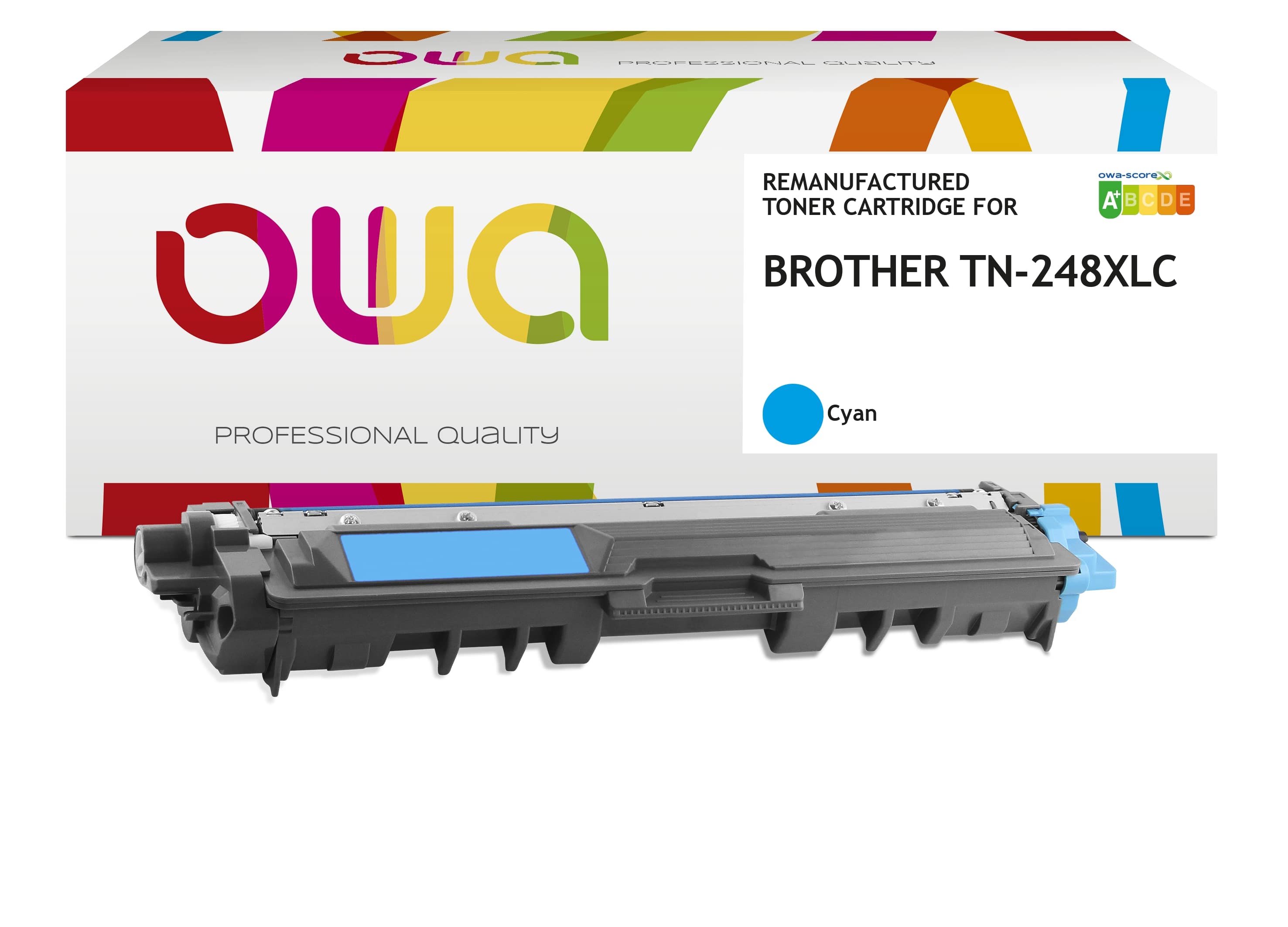 OWA Armor toner kompatibilný s Brother TN-248XL C, 2300st, modrá/cyan