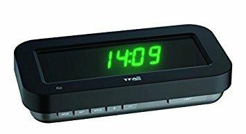 E-shop TFA HOLOclock Rádiom riadené hodiny s 3D efektom zobrazenia času, čierna, LED zelená