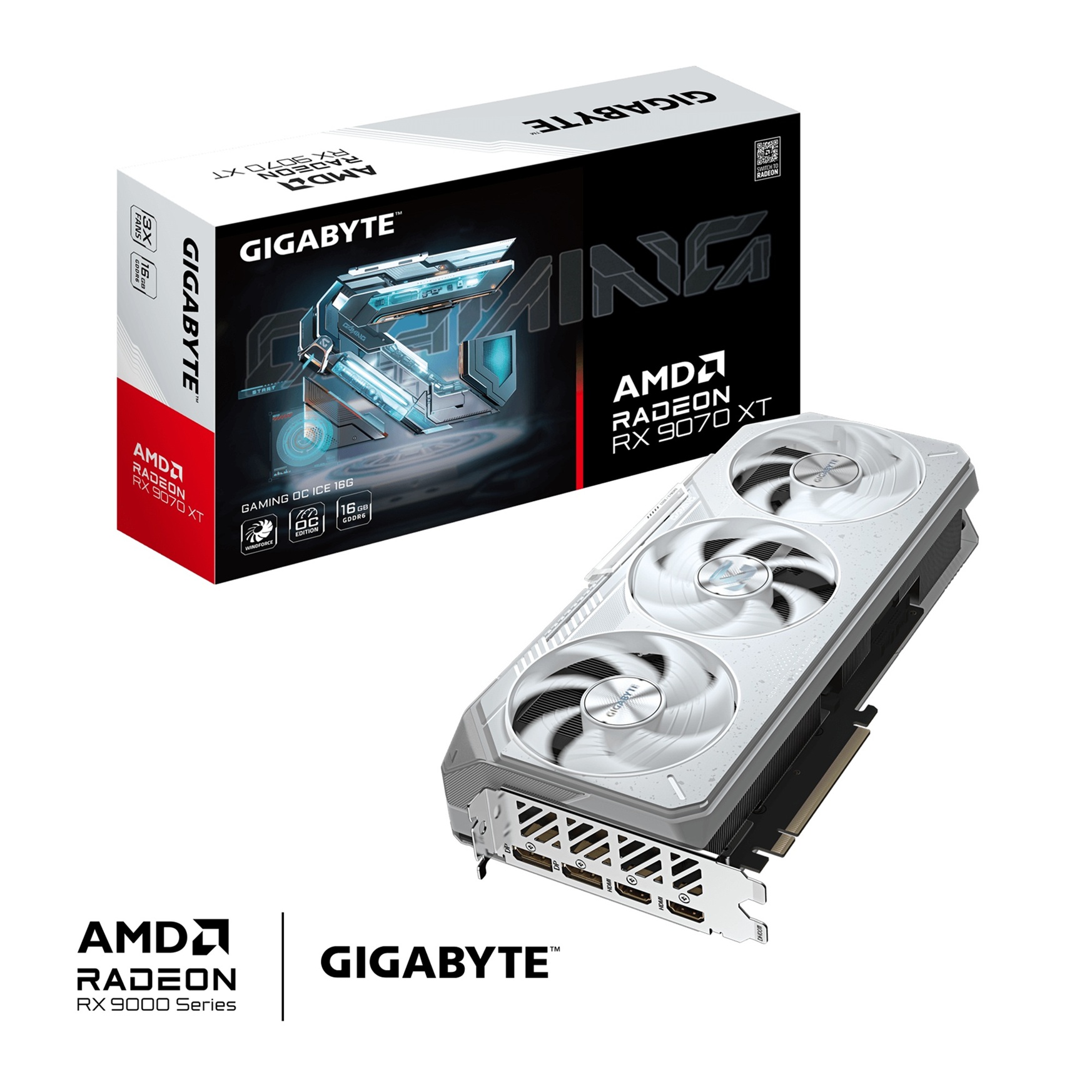 GIGABYTE Radeon ™ RX 9070 XT GAMING OC ICE 16G