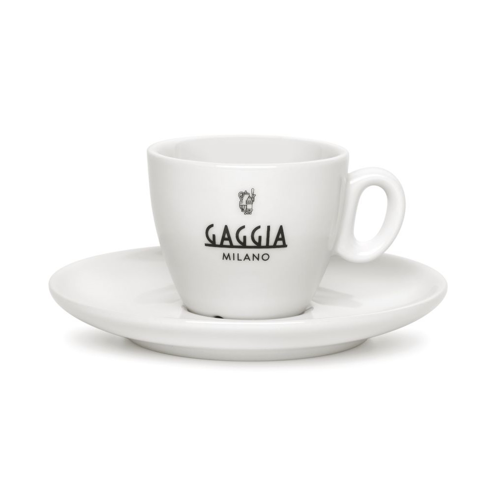 Gaggia šálky s tanierikmi espresso 6 ks