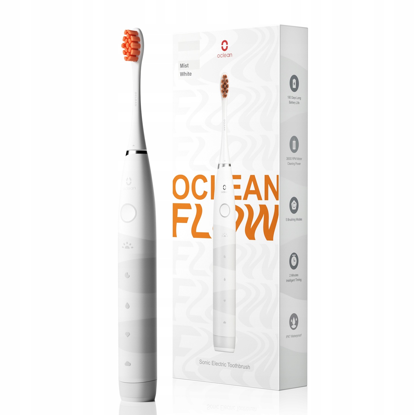 E-shop Oclean Flow White Biela sonická zubná kefka
