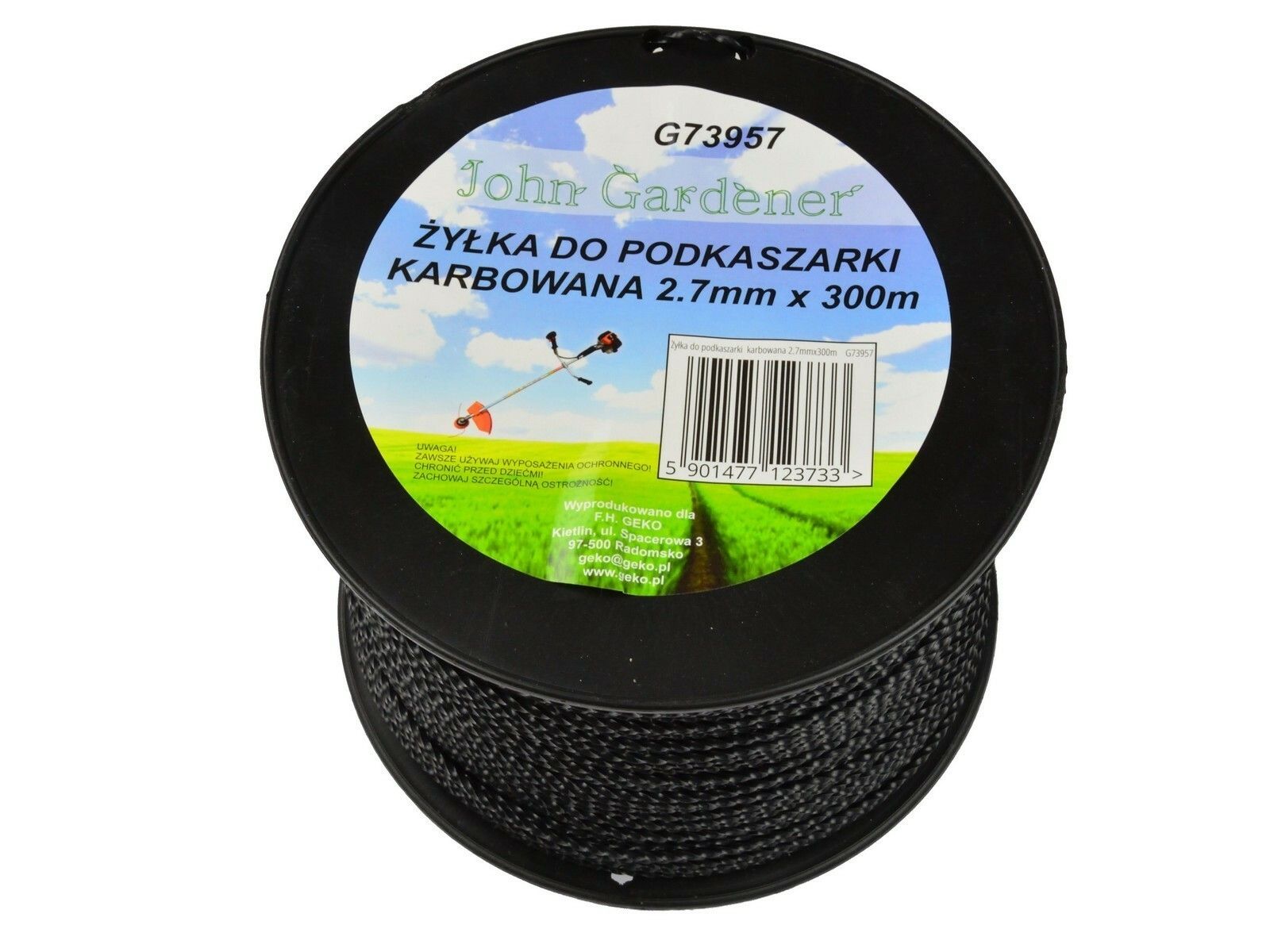 E-shop Struna do sekačky, 2,7mm x 300m, zvlněný profil GEKO