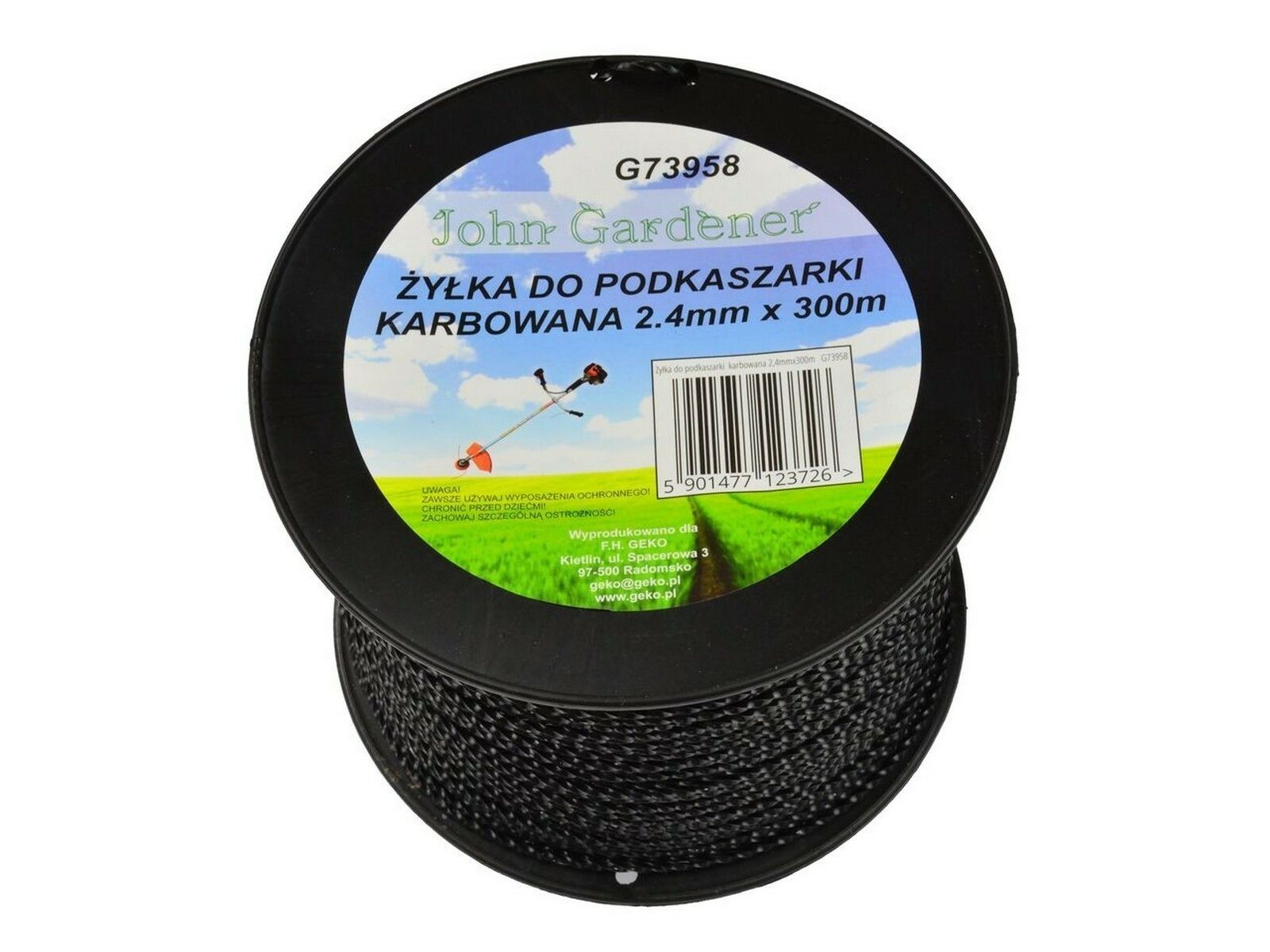E-shop Struna do sekačky, 2,4mmx300m, zvlněný profil GEKO