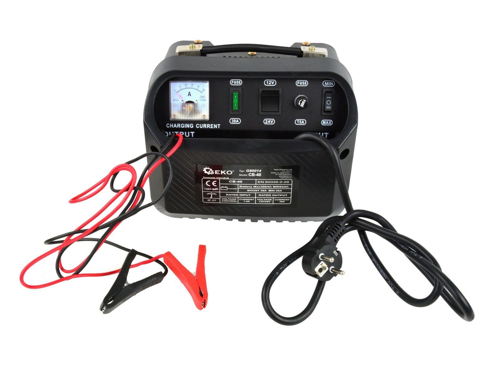 E-shop Nabíječka autobaterií 12/24V, CB-40 GEKO