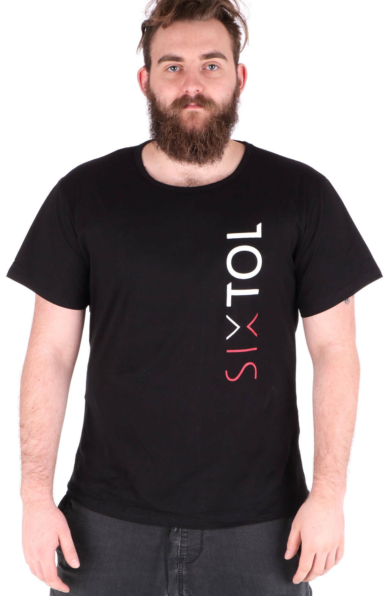 E-shop Tričko pánské T-SHIRT, černá, velikost L, 100% bavlna SIXTOL