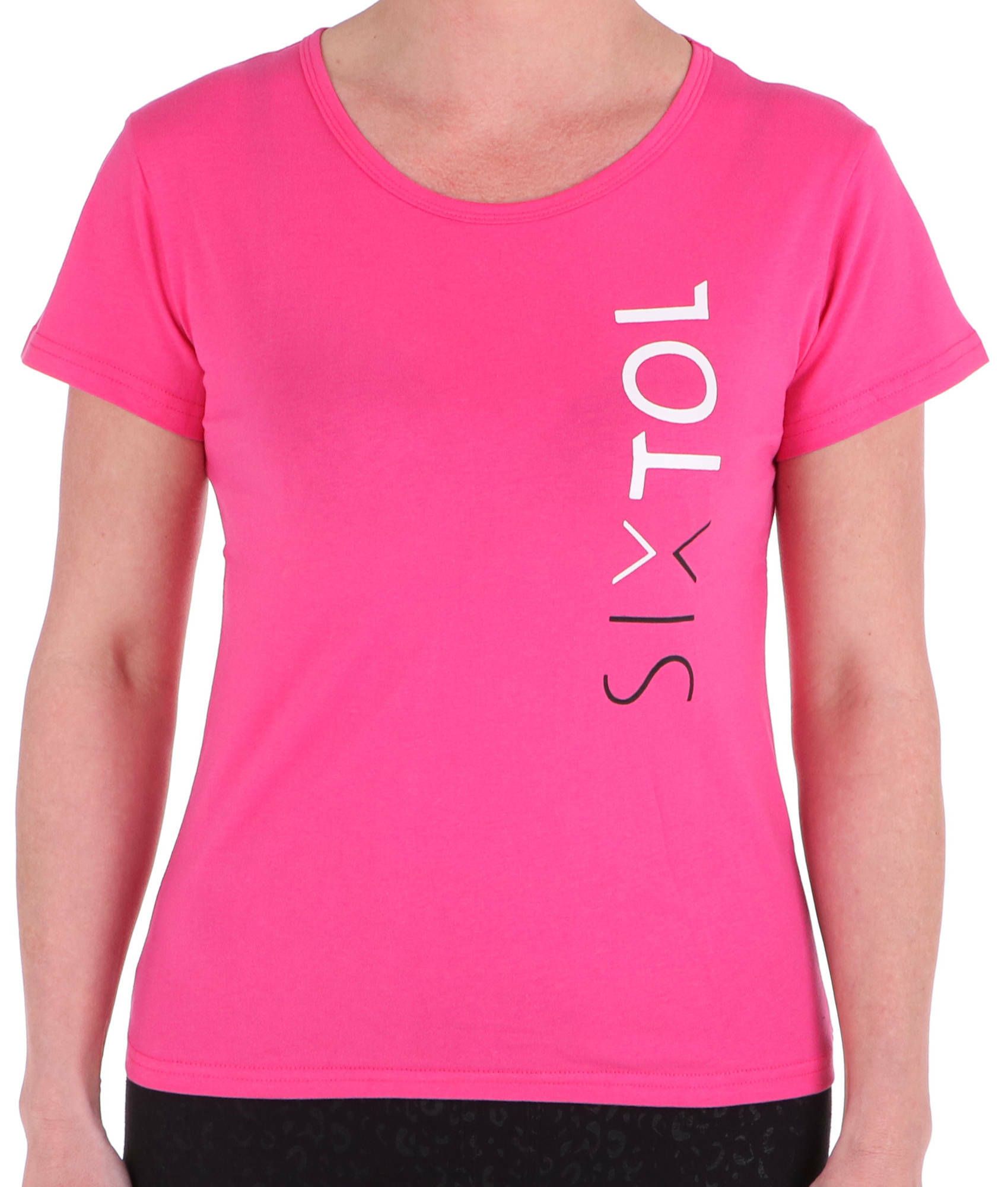 E-shop Tričko dámské T-SHIRT, růžová, velikost M, 100% bavlna SIXTOL