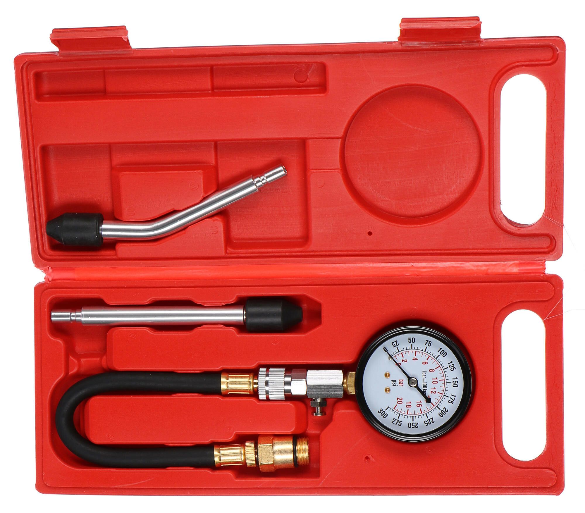 E-shop Sada pro testování komprese benzínových motorů MECHANIC ENGINE TESTER 4, 0-20bar, 4ks SIXTOL