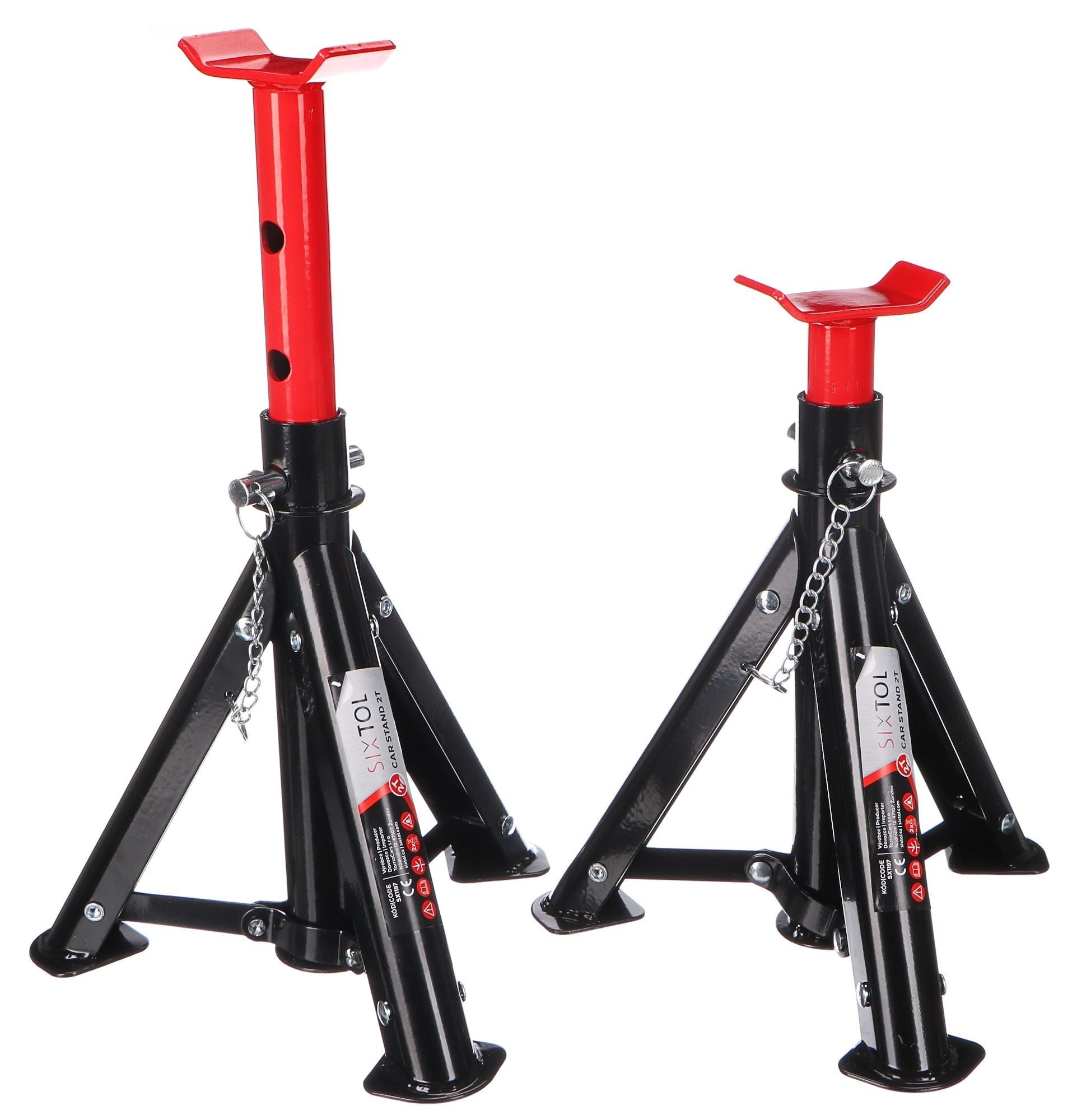 E-shop Podstavec pod auto skládací MECHANIC CAR STAND 2T, 2ks SIXTOL