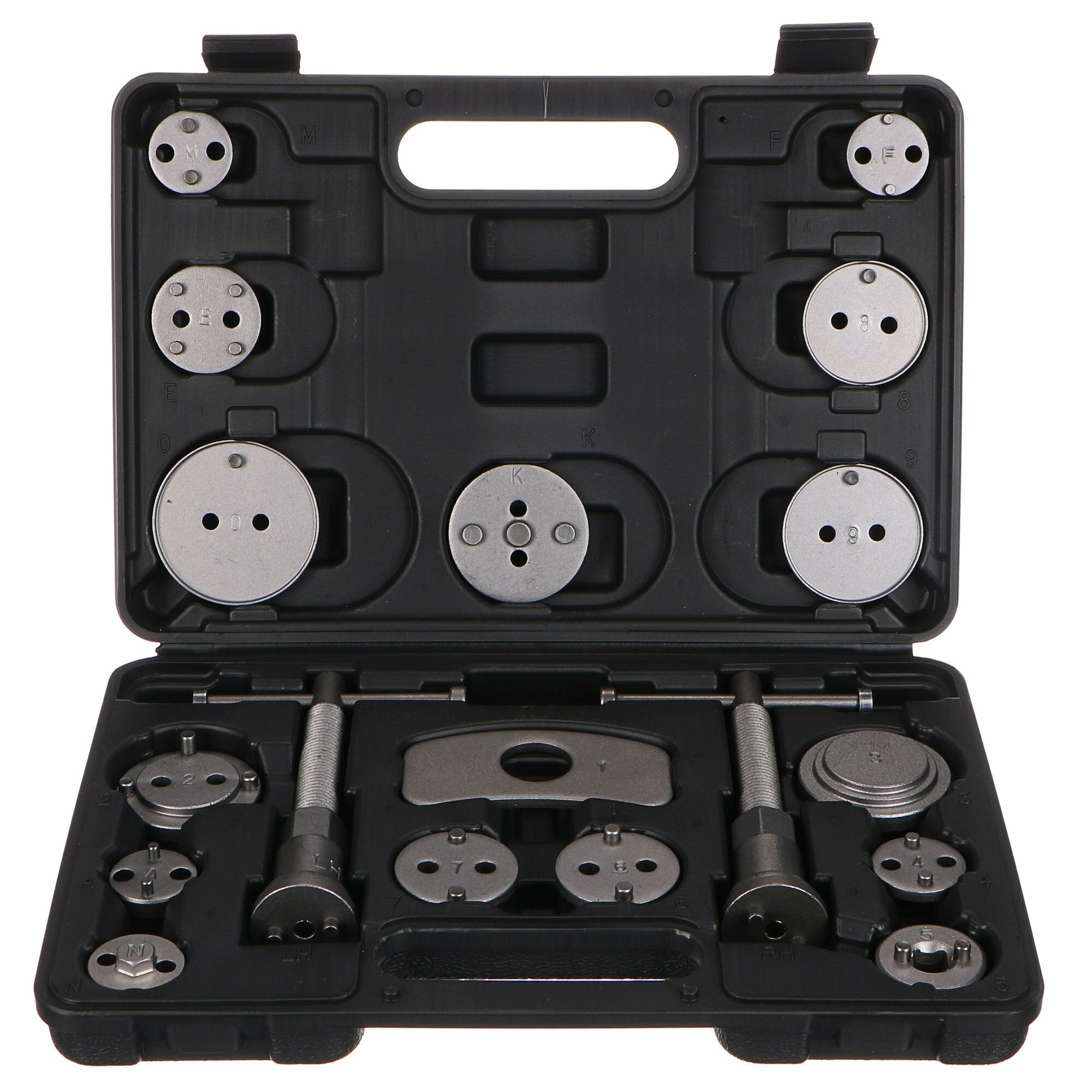 E-shop Stlačovák brzdových pístů MECHANIC BRAKE SET BLACK 18, sada 18ks SIXTOL