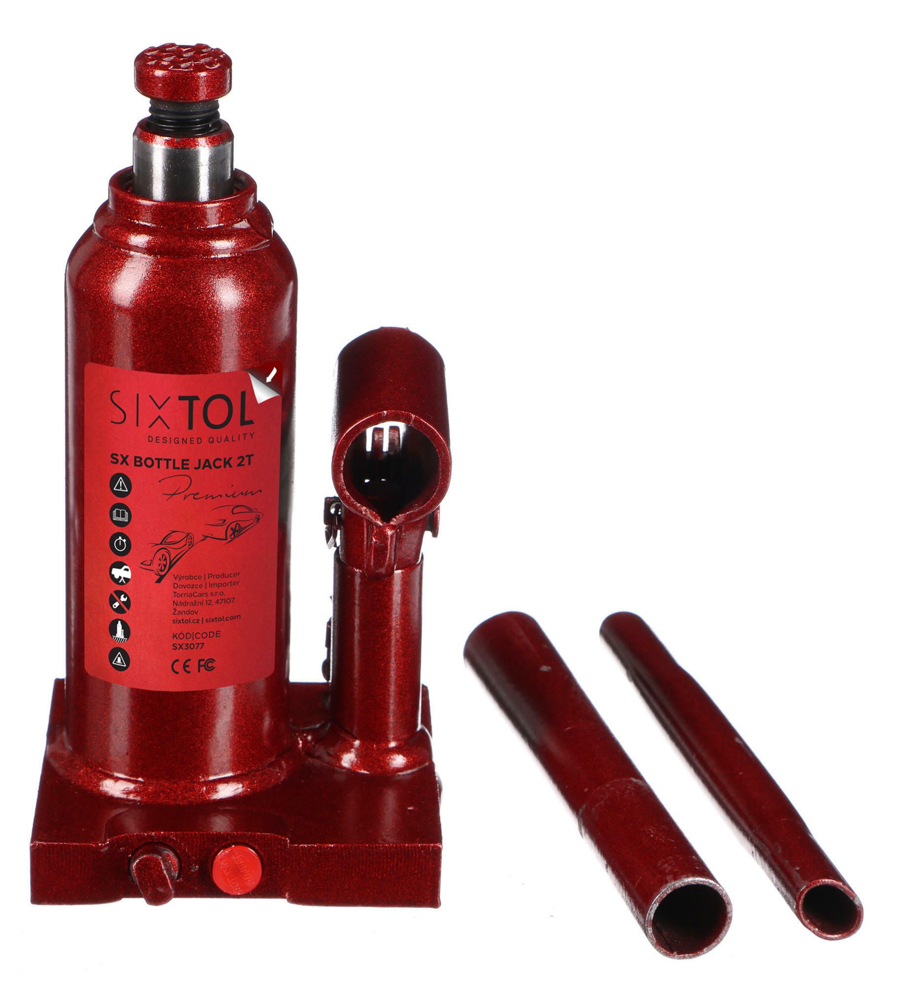 E-shop Hydraulický zvedák panenka SX BOTTLE JACK PREMIUM 2T SIXTOL