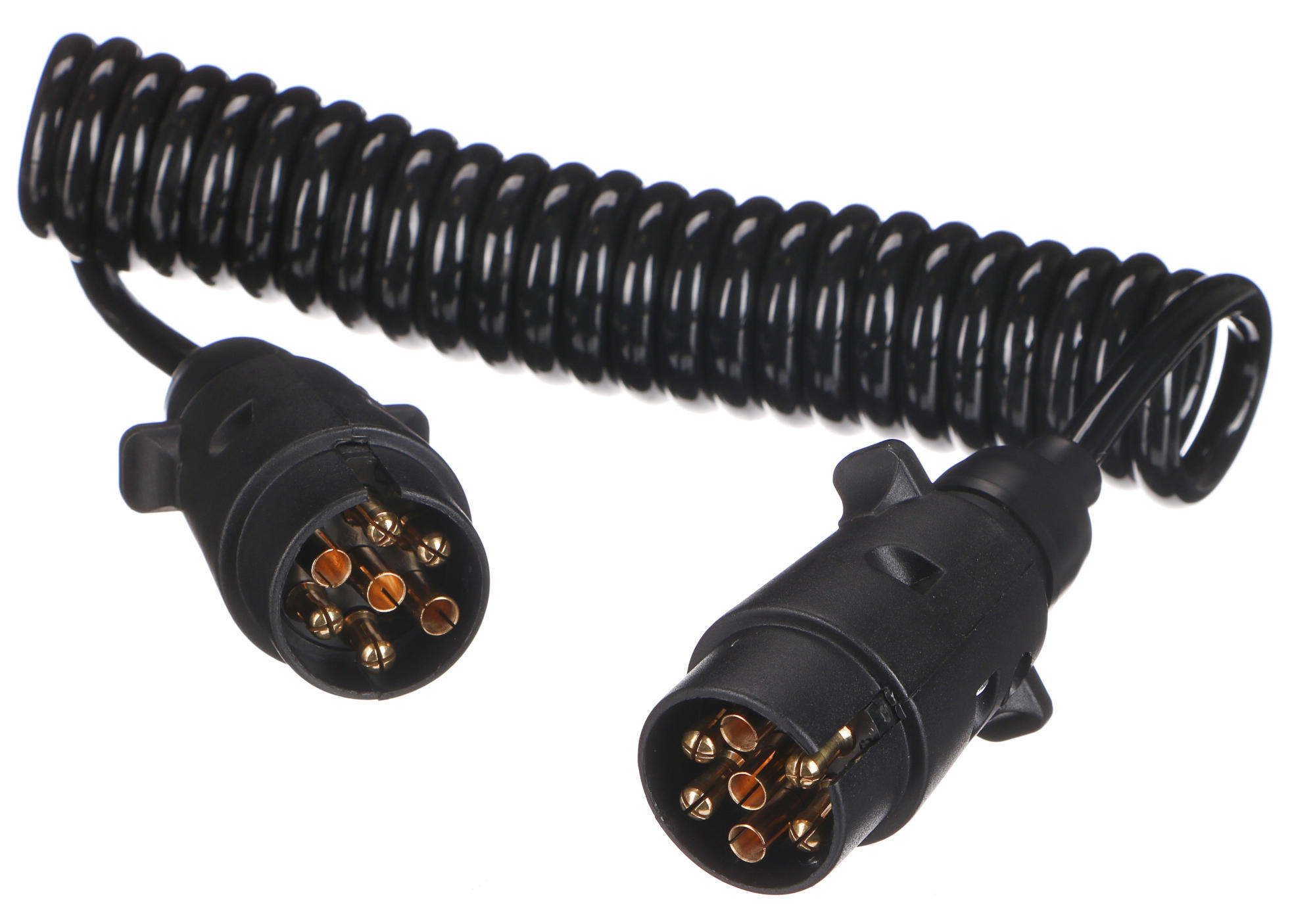 E-shop Propojovací spirálový kabel zástrčky tažného zařízení TRAILER CABLE 3, 7-7pin, 3m SIXTOL