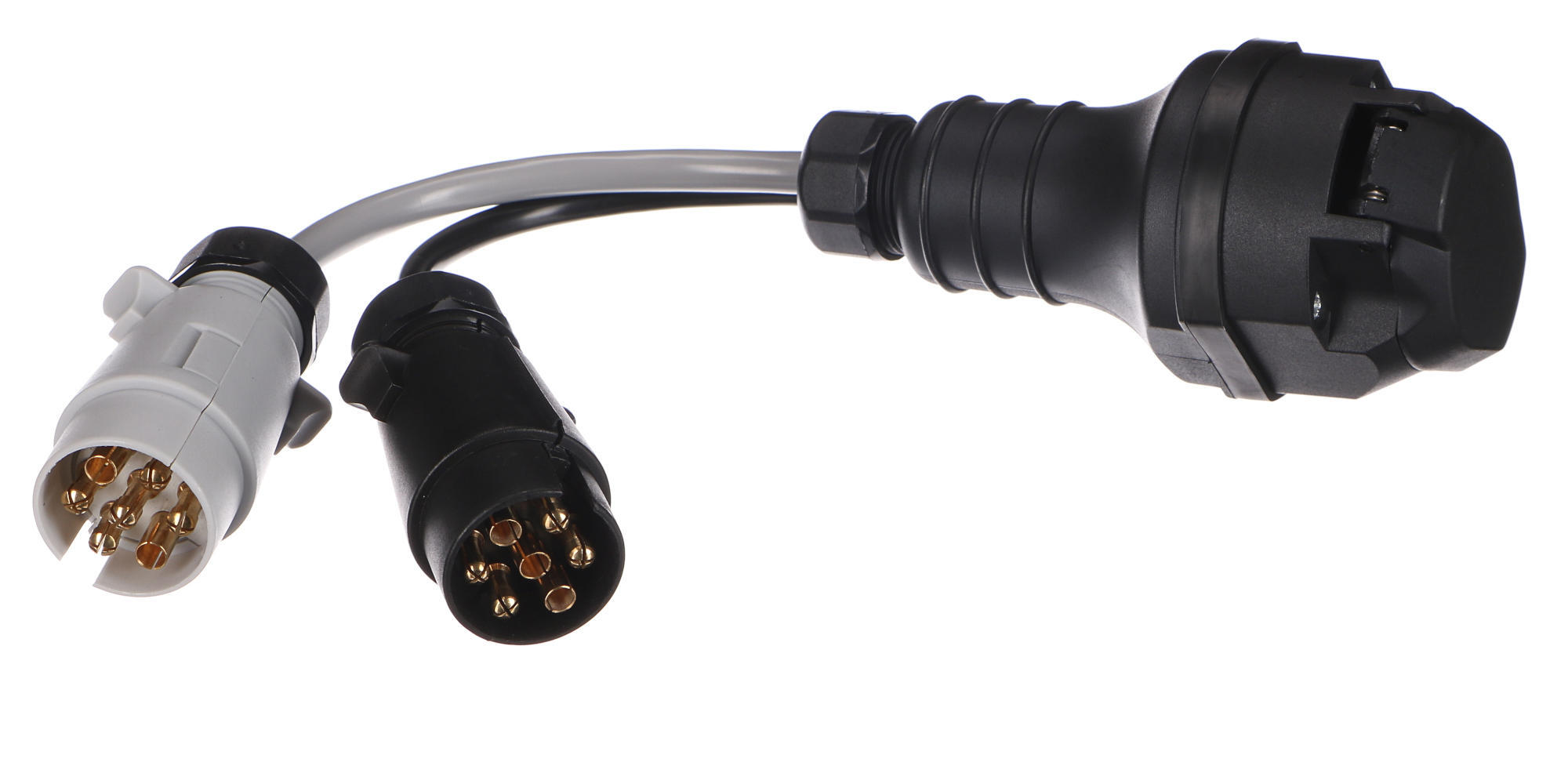 E-shop Kabelová redukce zásuvky tažného zařízení TRAILER CABLE 5, ze 13pin na 7pin N+S, 35cm SIXTOL
