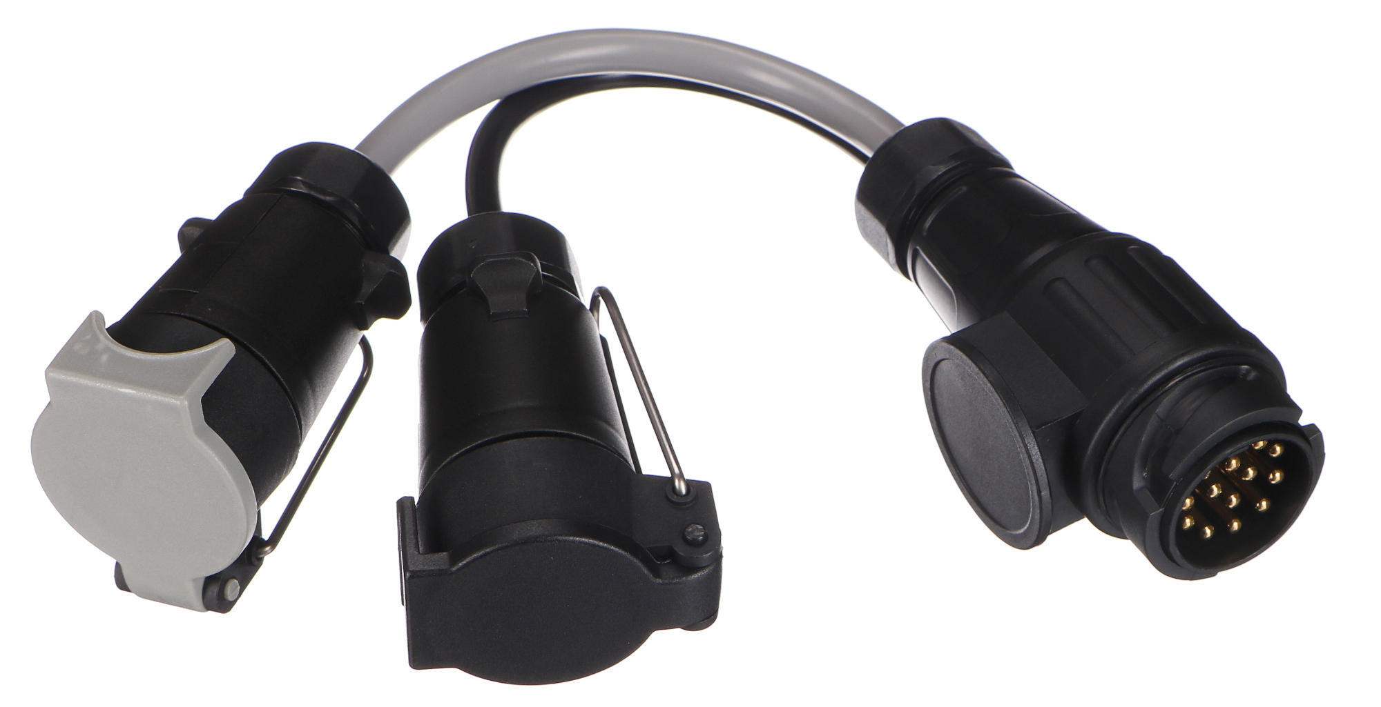 E-shop Kabelová redukce zástrčky tažného zařízení TRAILER CABLE 6, ze 13pin na 7pin N+S, 35cm SIXTOL
