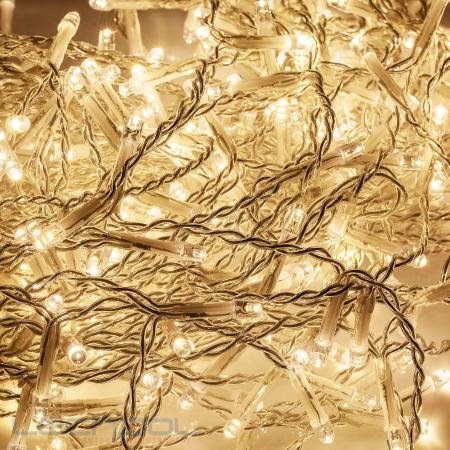 E-shop Vianočné vonkajšie LED osvetlenie teplá biela 5m, 330x LED, IP44 REBEL ZAR0475-2