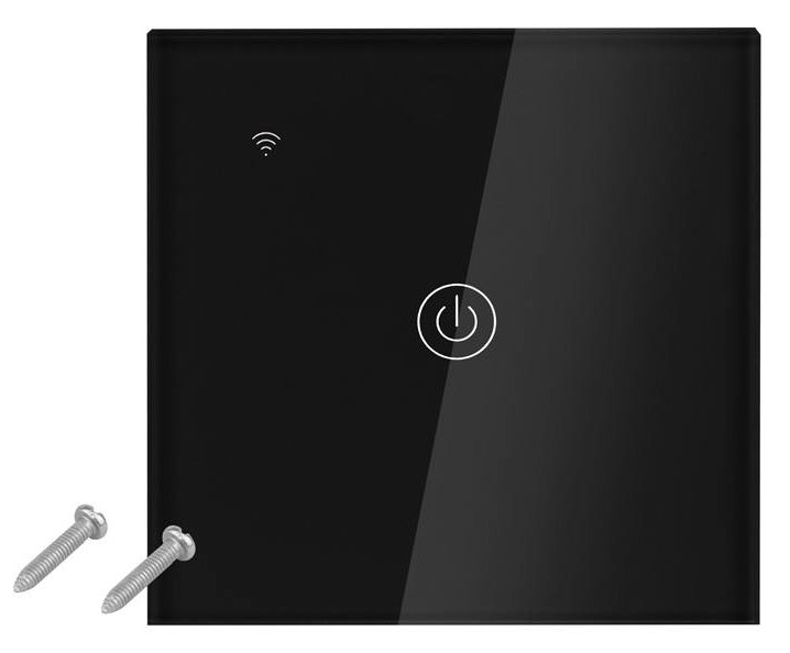 E-shop Dotykový sklenený vypínač LTC LXM171, SMART, wifi, čierna