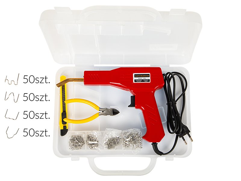 Set Zváračka na opravu plastov SAP 53-078 50W BOX, 230V, 200ks spôn