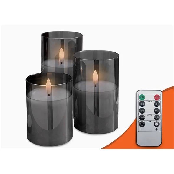 E-shop LTC LED sviečky na diaľkové ovládanie MOON IN THE ROOM ML91 sada 3ks