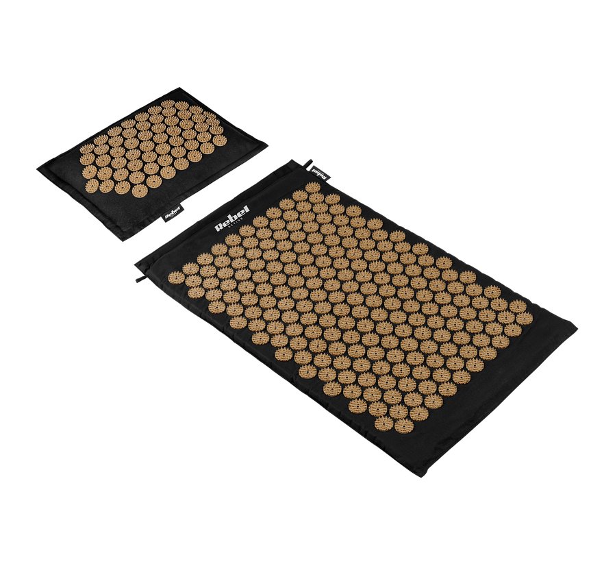 E-shop Akupresúrna podložka s vankúšom REBEL RBA-6011-GL Gold RBA-6011-GL