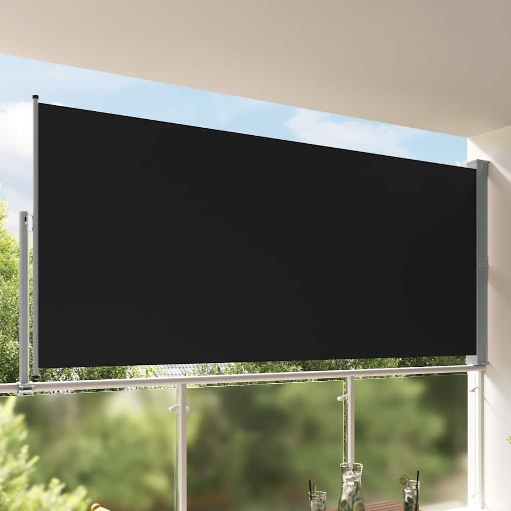 E-shop Multidom Zaťahovacia bočná markíza na terasu 160x300, čierna