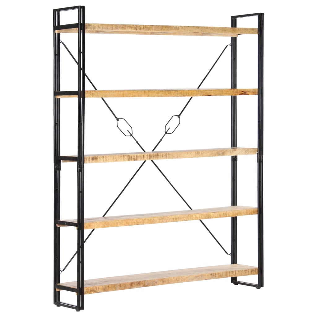 E-shop Multidom Knižnica s 5 policami 140x30x180 cm mangovníkový masív