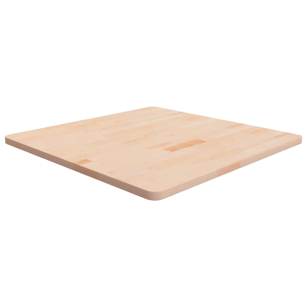 E-shop Multidom Štvorcová stolová doska 80x80x2,5 cm neošetrený dubový masív
