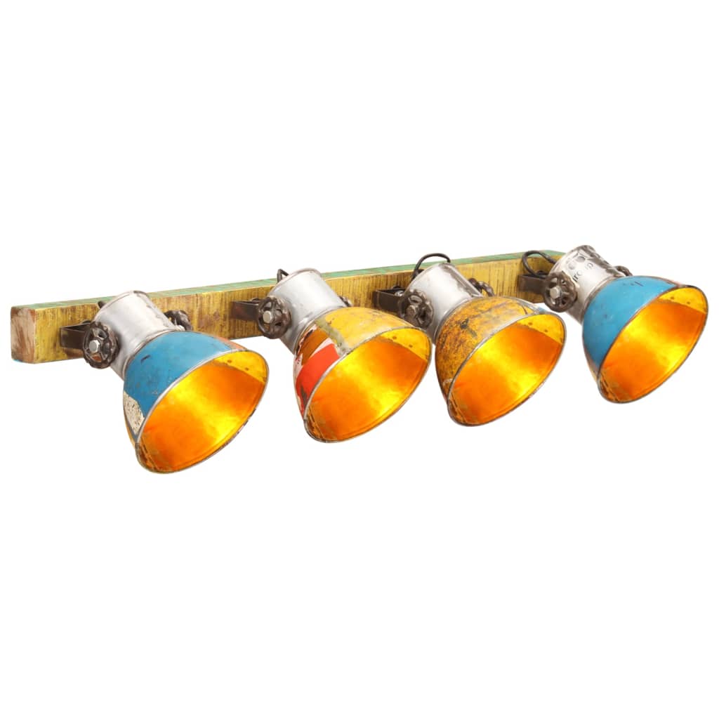 E-shop Multidom Industriálna nástenná lampa farebná 90x25 cm E27