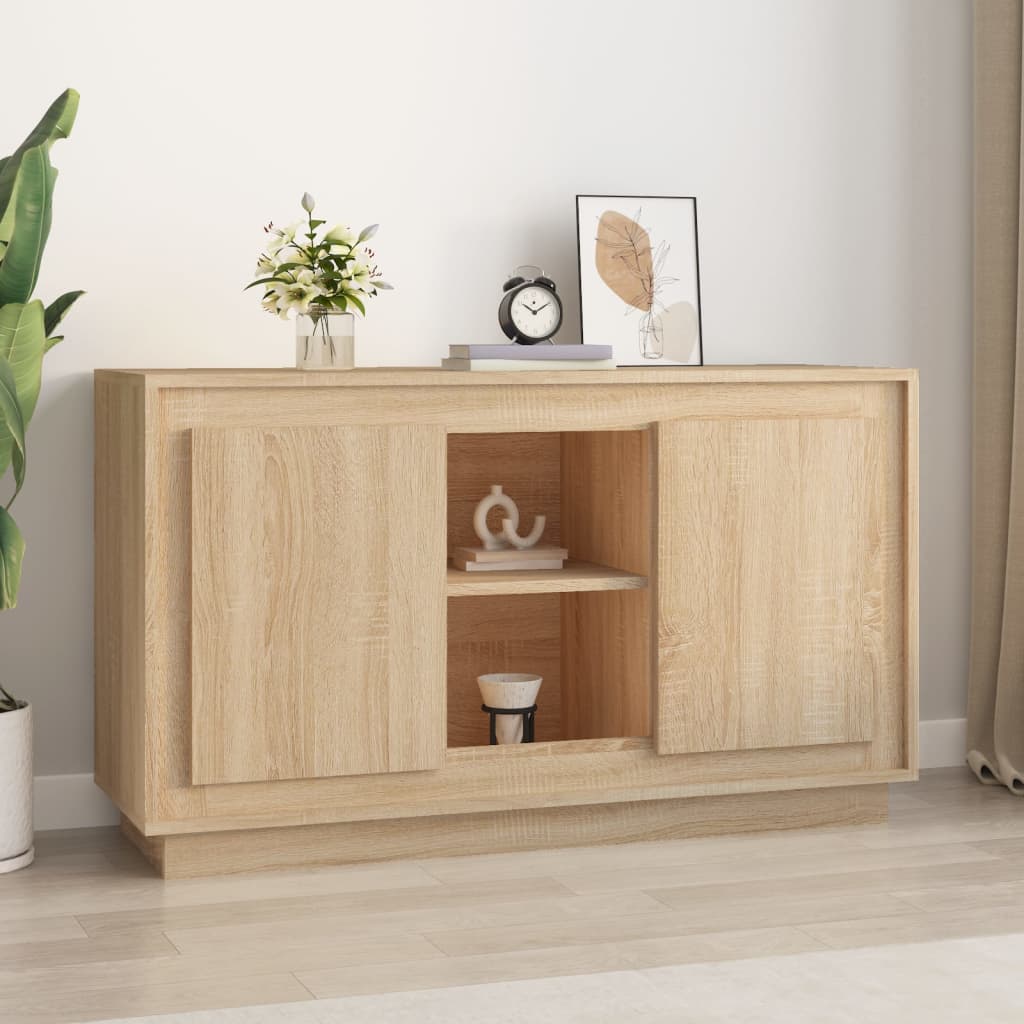 E-shop Multidom Komoda dub sonoma 102x35x60 cm spracované drevo