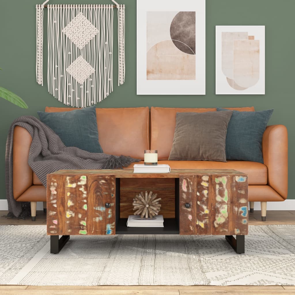 E-shop Multidom Konferenčný stolík 100x54x40 cm recykl. masív, kompozitné drevo