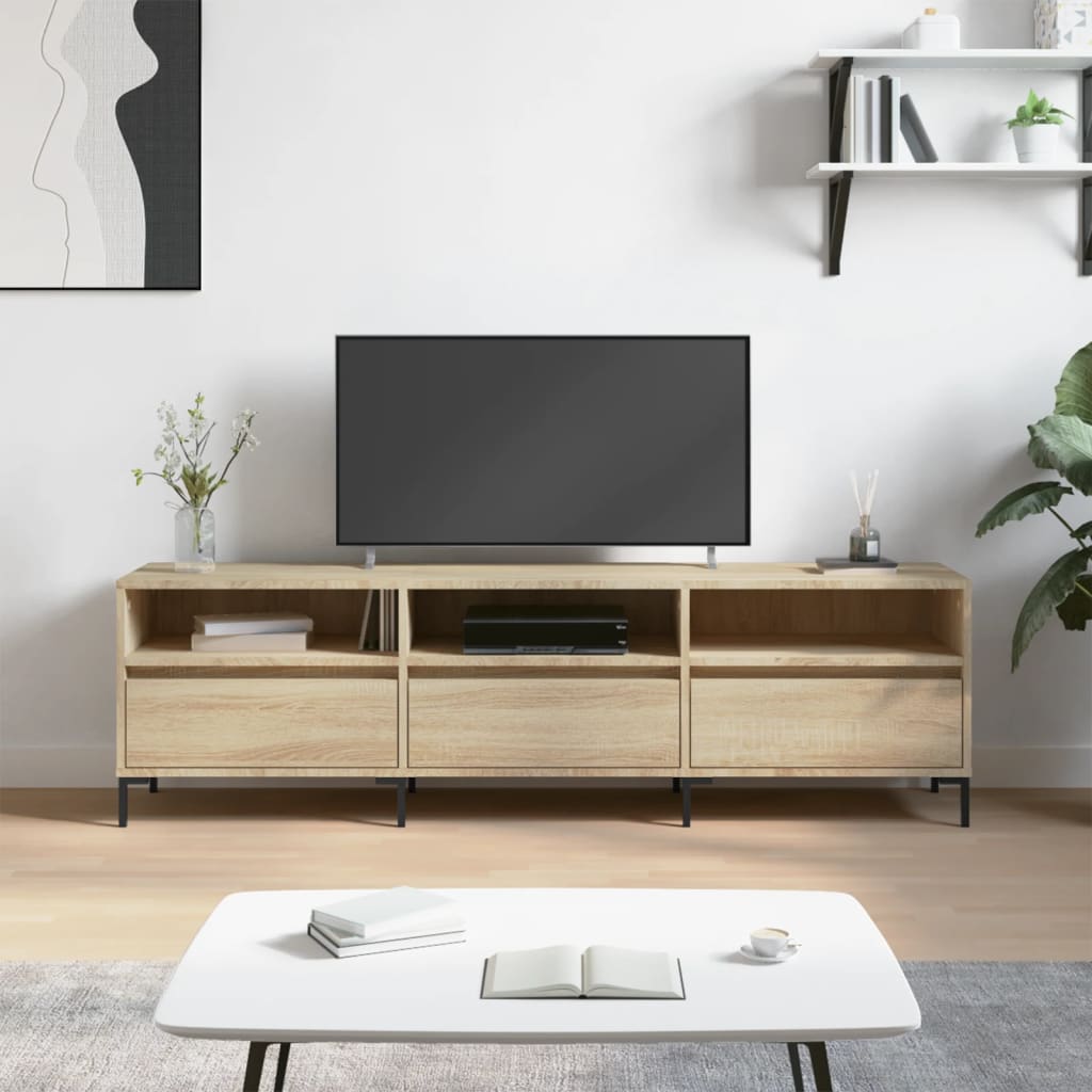 E-shop Multidom TV skrinka dub sonoma 150x30x44,5 cm, kompozitné drevo