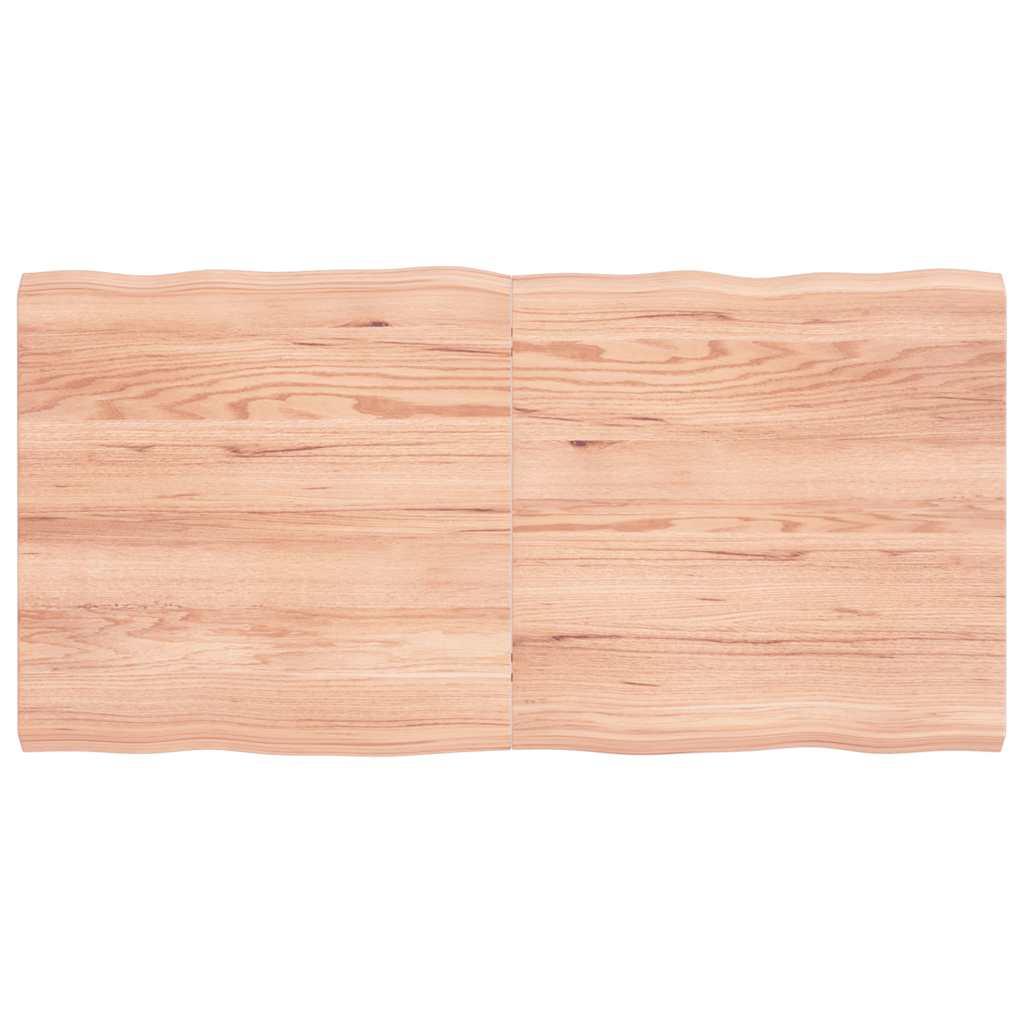 E-shop Multidom Stolová doska svetlohnedá 120x60x(2-4)cm ošetrený masív hrany