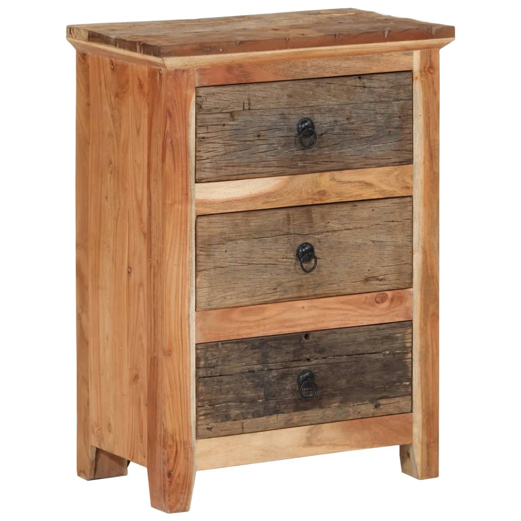 E-shop Multidom Bočná skrinka 55x33x75 cm masívne akáciové drevo