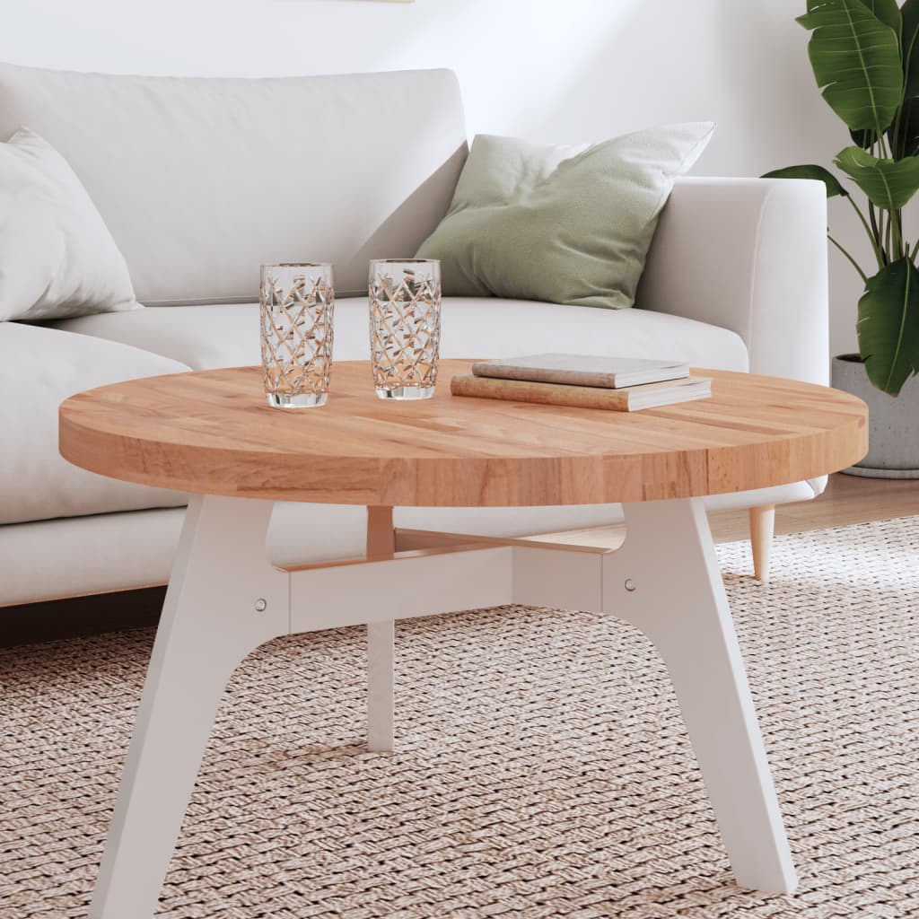 E-shop Multidom Stolová doska Ø80x4 cm okrúhla masívny buk