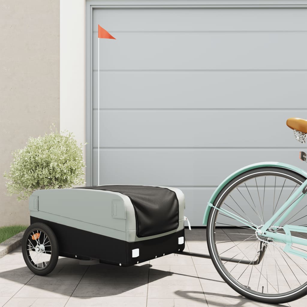 E-shop Multidom Vozík za bicykel, čierno sivý 45 kg, železo