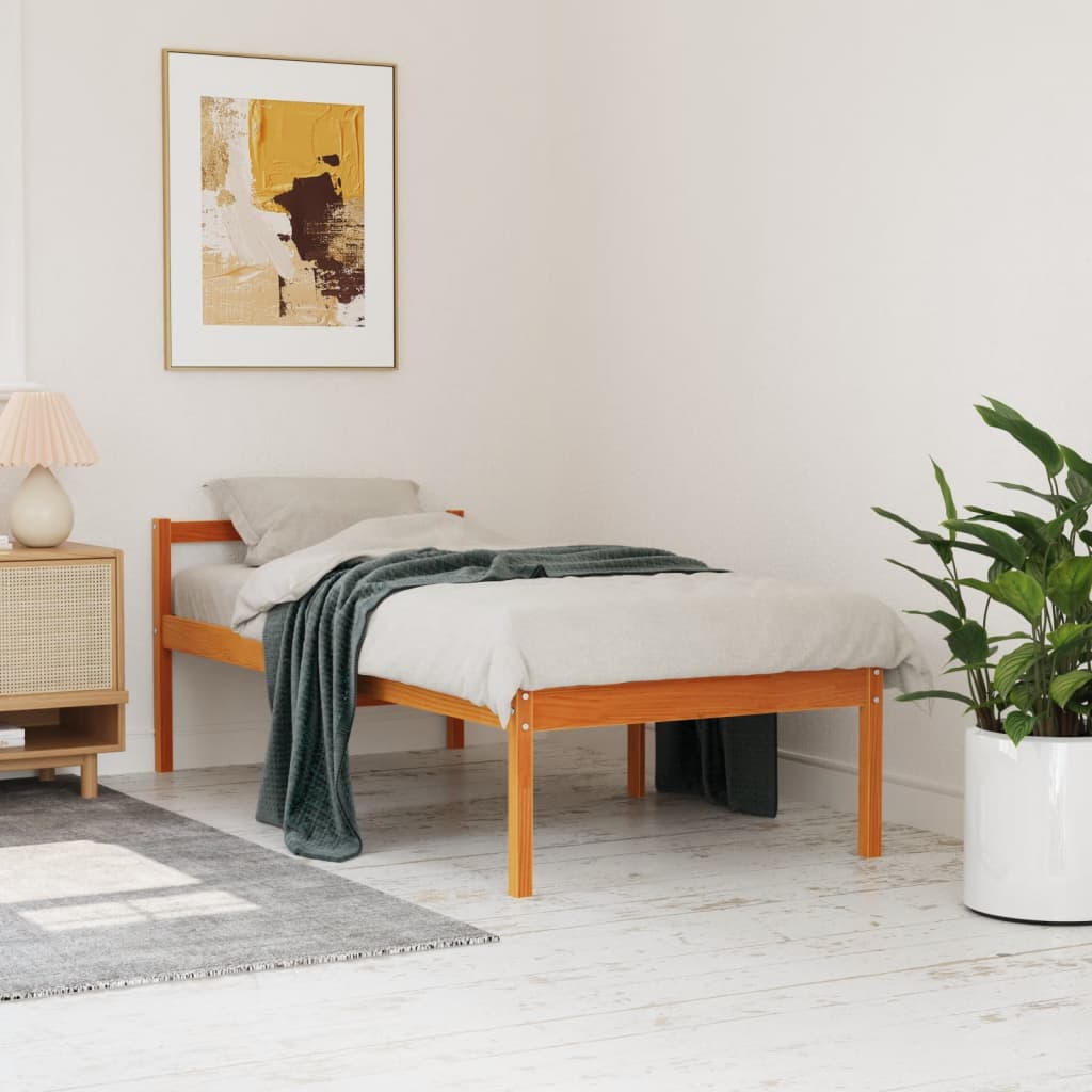 E-shop Multidom Posteľ pre seniora voskovo hnedá 90x200 cm borovicový masív