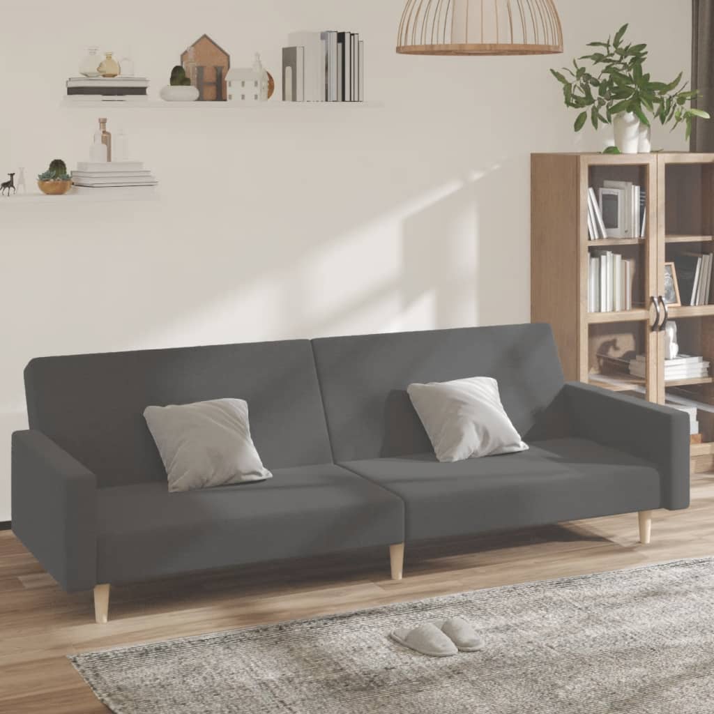 E-shop Multidom 2-miestna rozkladacia pohovka, svetlosivá, látka