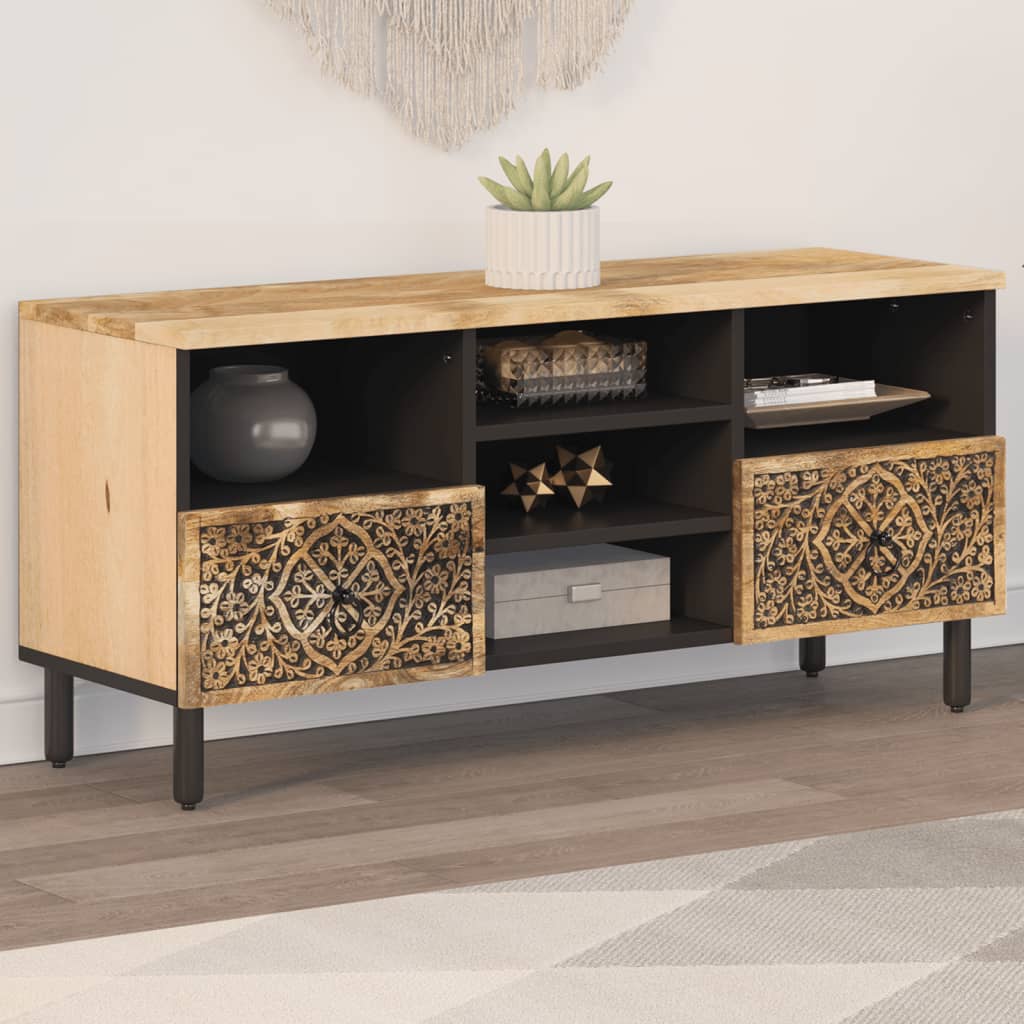 E-shop Multidom TV skrinka 100x33x46 cm, mangový masív