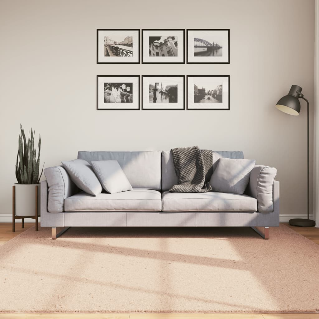 E-shop Multidom Koberec HUARTE krátky vlas mäkký a umývateľný rumenec 200x200cm