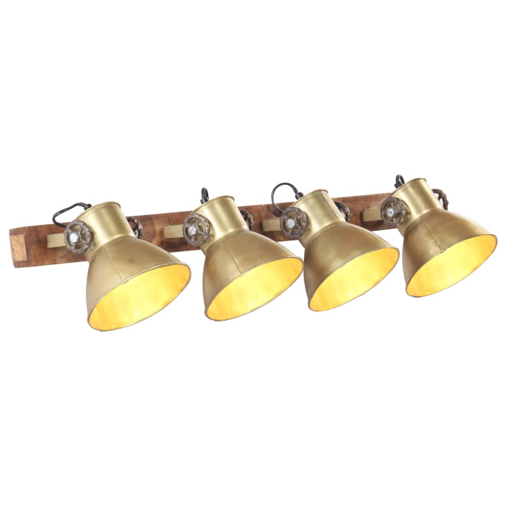 E-shop Multidom Industriálna nástenná lampa mosadzná 90x25 cm E27
