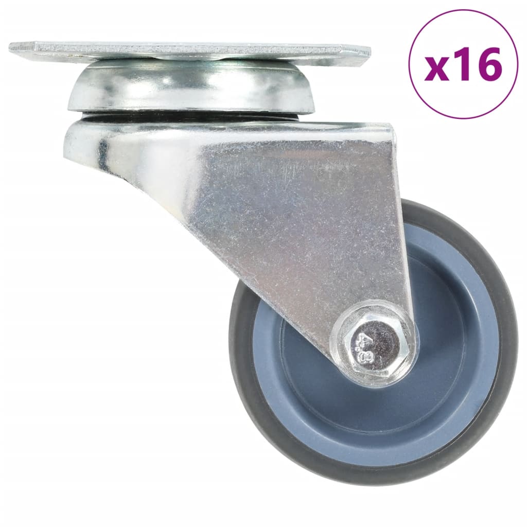 E-shop Multidom Dvojité otočné kolieska 16 ks, 50 mm