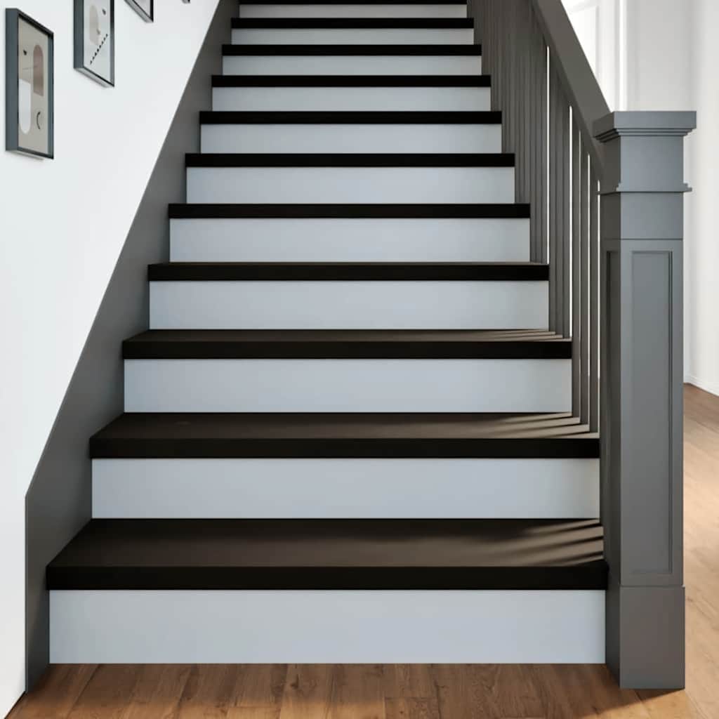 E-shop Multidom Schodiskové stupne 12 ks tmavohnedá 100x30x2 cm dubový masív