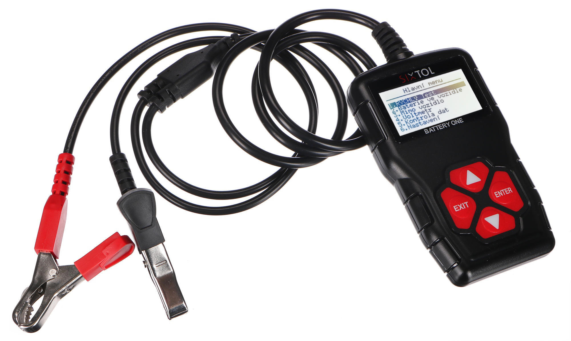 E-shop Digitální tester autobaterie BATTERY ONE v CZ/SK/EN/PL/ES SIXTOL